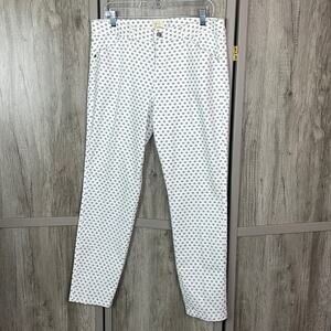 Andrea Jovine geo  print design cotton pants women's 14